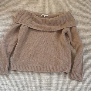 Favorite Daughter Off-Shoulder Sweater - Tan